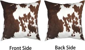 img 2 attached to Pillow Covers Cowhide Decorative Printed