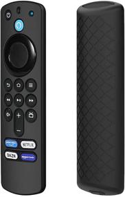 img 4 attached to 📱 LEFXMOPHY Черный силиконовый защитный чехол с ремешком для FireTVstick (3-го поколения) Релиз 2021 года Alexa Voice Remote (3-го поколения) - Замена чехла для пульта дистанционного управления.