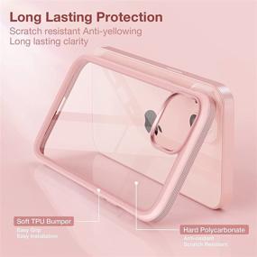 img 1 attached to 📱 Miracase iPhone 13 Case 6.1 inch 2021: Non-Yellowing, Military Grade Drop Protection, Pink Slim Phone Case