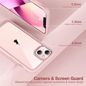 img 2 attached to 📱 Miracase iPhone 13 Case 6.1 inch 2021: Non-Yellowing, Military Grade Drop Protection, Pink Slim Phone Case