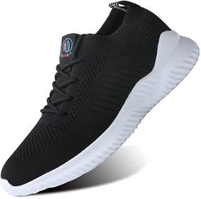 img 4 attached to 👟 Ultimate Performance: Lightweight and Breathable Men's Athletic Sneakers for Walking and Running