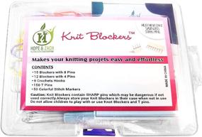 img 3 attached to 🧶 Ultimate Knitting Blockers Bundle: 27 Combs, 9 Crochet Hooks, 150 T Pins, 50 Colorful Stitch Markers - Perfect for Blocking Knitting, Crochet, Lace & Needlework Projects