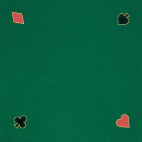 img 1 attached to 🃏 Premium Trademark Poker Green Playing Felt – Ideal 40" x 40" Gaming Surface!