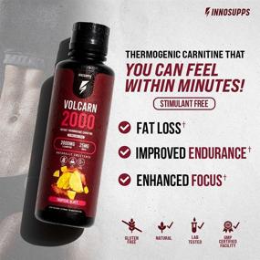 img 2 attached to InnoSupps Volcarn 2000 - Boost Energy with Liquid 🌟 L-Carnitine, 32 Servings (Pink Starblast) - Caffeine-Free and No Artificial Sweeteners