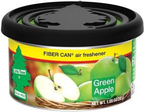 img 4 attached to Long-Lasting Fiber Can Car Air Freshener - Adjustable Lid for Desired Strength - Green Apple Scent (4-Pack) - Ideal for Auto or Home - UFC-17816-24