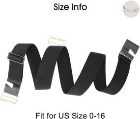 img 2 attached to 👗 Invisible Elastic Casual Buckle: The Ultimate Stretch Women's Accessories