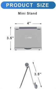 img 2 attached to 📱 Мульти-угловая алюминиевая подставка TechMatte для iPad: держатель для планшетов, электронных книг, смартфонов, Nintendo Switch - мини-стойка