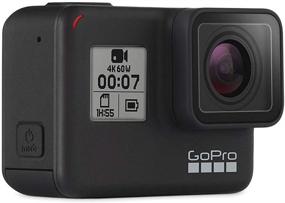 img 1 attached to 📷 GoPro HERO7 Black - Водонепроницаемая Экшн-камера с 4K HD видео, сенсорным экраном, прямой трансляцией и стабилизацией - Упаковка для интернет-торговли