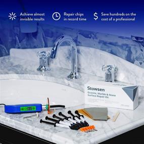 img 3 attached to 🔧 Quick and Easy Granite, Marble, and Stone Repair Kit – Fixing Chips & Defects in Minutes | Effortlessly Restore Tiles & Countertops | Perfect for Quartz, Corian, Marble, or Stone | Consistently Flawless Results | Repair Up to 20 Chips