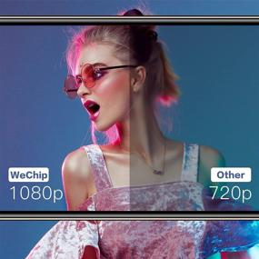 img 3 attached to 📽️ Wi-Fi-проектор, WeChip 8500L HD на открытом воздухе мини-проектор с поддержкой 1080P, совместимый с экраном 120" - кинотеатр для домашнего просмотра фильмов, подключаемый к ТВ-приставкам, видеоиграм, HDMI, USB, VGA, AV-подключение, ноутбук, устройства iOS и Android.