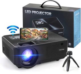 img 4 attached to 📽️ WiFi Projector, WeChip 8500L HD Outdoor Mini Projector with 1080P Support, 120" Screen Compatibility – Movie Home Theater Projector for TV Stick, Video Games, HDMI, USB, VGA, AV Connectivity, Laptop, iOS & Android Devices