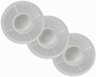 evriholder hairstopper plastic drain protector for bathtubs & showers - pack of 3, white, 3 count logo