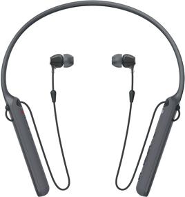 img 4 attached to Sony C400 Wireless Behind-Neck Headphones - Black (WIC400/B): Unparalleled Sound and Comfort