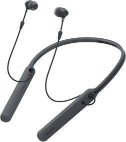 img 3 attached to Sony C400 Wireless Behind-Neck Headphones - Black (WIC400/B): Unparalleled Sound and Comfort