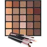 🎨 vodisa 25b matte and shimmer eyeshadow palette: long lasting blendable warm eye shadows with glitter makeup kit, brushes set, waterproof & high pigment nude smoky beauty cosmetics logo