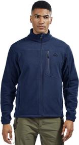 img 2 attached to Rdruko Men's Softshell Fleece Windproof Jacket - Lightweight Outdoor Full Zip Hiking Work Outwear