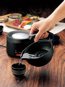 img 2 attached to 🍶 TWINBIRD Portable Black Electric Sake Warmer TW-D418B - Japanese Atsukan Machine