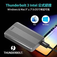 🔥 tekq rapide portable external thunderbolt 3 ssd | intel certified | 2150mb/s+ read, 1900mb/s+ write | wd sn550 500g, grey logo