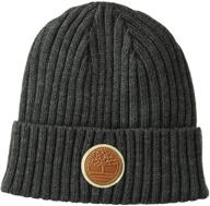 🧢 stay warm and stylish with timberland men's rib shallow beanie logo