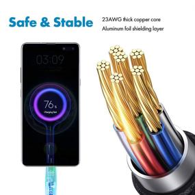 img 1 attached to 🔌 High-Speed Type C Charger - 10 ft USB C Cable for Galaxy S10, S9, S8 Plus & More