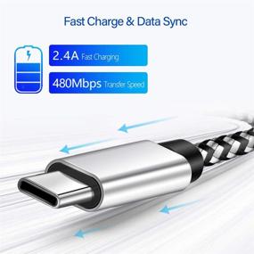 img 3 attached to 🔌 High-Speed Type C Charger - 10 ft USB C Cable for Galaxy S10, S9, S8 Plus & More