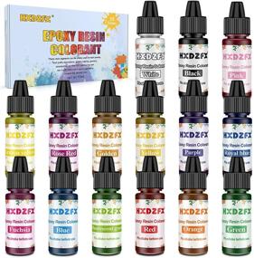 img 4 attached to 🌈 Vibrant 15-Color Epoxy Resin Pigment: Create Stunning Transparent Resin Art with UV Liquid Dye (10ml Each)!