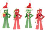 🎄 gumby wooden christmas nutcracker: officially licensed, 5" tall decorative figure, 100% wood логотип