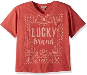 img 1 attached to Lucky Brand Girls Toddler Graphic Girls' Clothing and Tops, Tees & Blouses