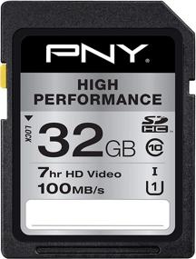 img 4 attached to PNY 32GB High Performance Class 10 U1 SDHC Флеш-карта памяти - 100MB/s чтение, Full HD, UHS-I, Полноразмерная SD - Лучшая для SEO.