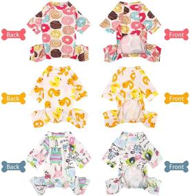 img 2 attached to URATOT 3-Piece Soft Dog Pajamas Set: Pet Jumpsuits, Rompers & Cute Bodysuits in 3 Styles