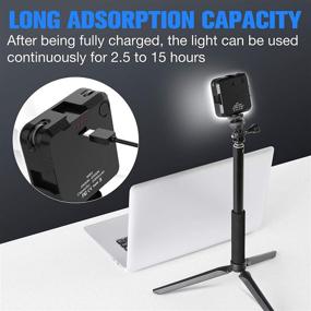 img 2 attached to 🌟 FDKOBE Video Conference Lighting Kit: Enhance Your Remote Working and Zoom Calls with Webcam Lighting, Perfect for Live Streaming and Self Broadcasting on Laptop/Computer – Includes Tripod (cv64&amp;t)