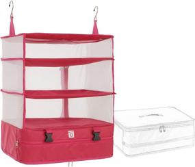 img 4 attached to Poemay Hanging Travel Packing Organizer Travel Accessories for Packing Organizers