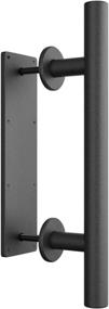 img 1 attached to ELICIT Barn Door Handle Black: Sleek and Functional Design for Easy Door Access