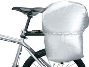 img 2 attached to 🎒 Topeak MTX Trunk Bag EXP & DXP Bicycle Trunk Bag Rain Cover: Silver, Waterproof Protection, Compact Size