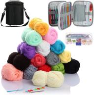 🧶 ultimate 167pcs crochet yarn set: handmade 16 acrylic yarn knitting crochet kits, 1760 craft yarn, 150 crochet sets - ideal beginner set logo