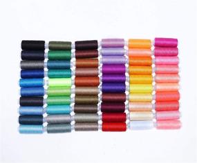 img 3 attached to Candora Sewing Thread Coil - 60 Color 250 🧵 Yards Polyester All Purpose Thread for Hand and Machine Sewing