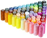 candora sewing thread coil - 60 color 250 🧵 yards polyester all purpose thread for hand and machine sewing logo