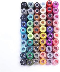 img 1 attached to Candora Sewing Thread Coil - 60 Color 250 🧵 Yards Polyester All Purpose Thread for Hand and Machine Sewing