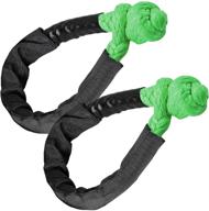 samlighting green synthetic soft shackle rope 1/2 inch x 22 inch (38 logo