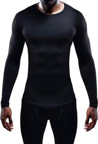 img 3 attached to Neleus Performance Compression Sport Running Long Sleeve T-Shirt for Men