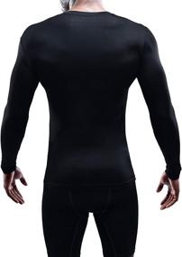 img 1 attached to Neleus Performance Compression Sport Running Long Sleeve T-Shirt for Men