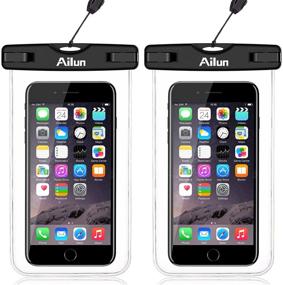 img 4 attached to 📱 Ailun Waterproof Phone Pouch 2-Pack IPX8 Snowproof Dirtproof Case Universal Bag for iPhone 12 Mini Pro Max X Xs XR Xs I13 Boating Hiking Swimming Diving Clear