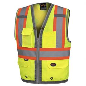 img 4 attached to 🧥 Stay Safe with Pioneer Reflective Safety Vest for Men