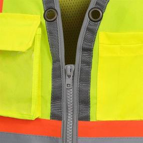 img 2 attached to 🧥 Stay Safe with Pioneer Reflective Safety Vest for Men