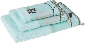 img 4 attached to 🛀 Top-Rated Aqua 3-Piece Bath Towel Set: Popular Bath 705966 Avantie Collection