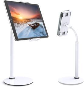 img 4 attached to 🔧 Enhance Comfort and Productivity with Tryone Adjustable Tablet Holder Stand: 360 Degree Tall iPad Mount Stands for Desk Compatible with Various Devices