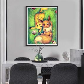 img 2 attached to 🎨 ACANDYL Pokemon Paint by Numbers DIY Painting Kit for Kids and Adults - Acrylic DIY Canvas Painting by Numbers, Arts and Crafts for Home Wall Decoration - Paint by Numbers Pikachu 16x20 in