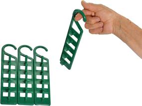 img 1 attached to 👕 Maximize Closet Space with Home-X Set of 4 Space Saving Hanger Holders