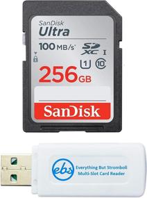 img 4 attached to 📸 SanDisk SD Ultra Memory Card Class 10 for Sony Cyber-Shot DSC-W800, W830, W810 + Everything But Stromboli Card Reader Bundle (256GB)