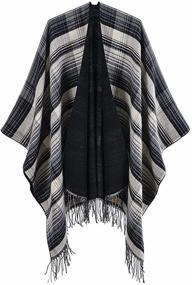 img 3 attached to QBSM Womens Poncho Cardigan Blanket